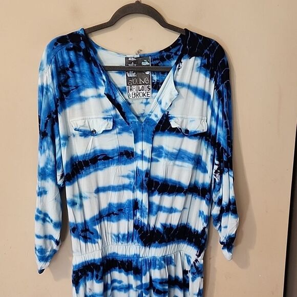 Georgeous Young Fabulos &Broke Romper large NWOT - Picture 1 of 5